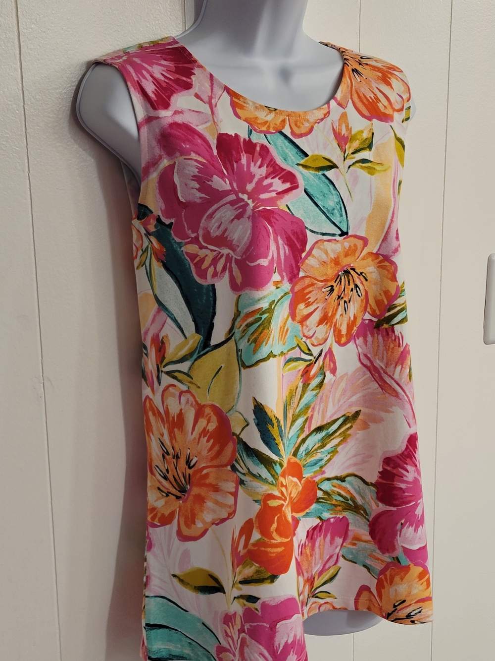Open-Front Pink Drape Cardigan & Tank Top Set - Picture 5 of 12